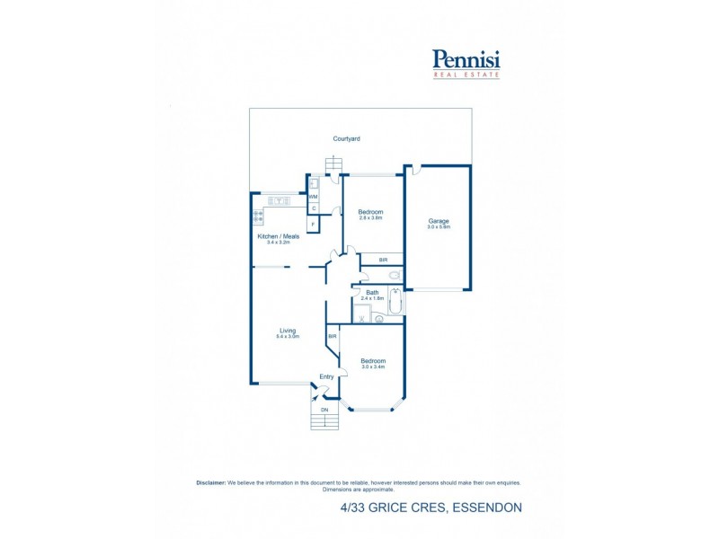 4/33 Grice Crescent, Essendon VIC 3040 Floorplan