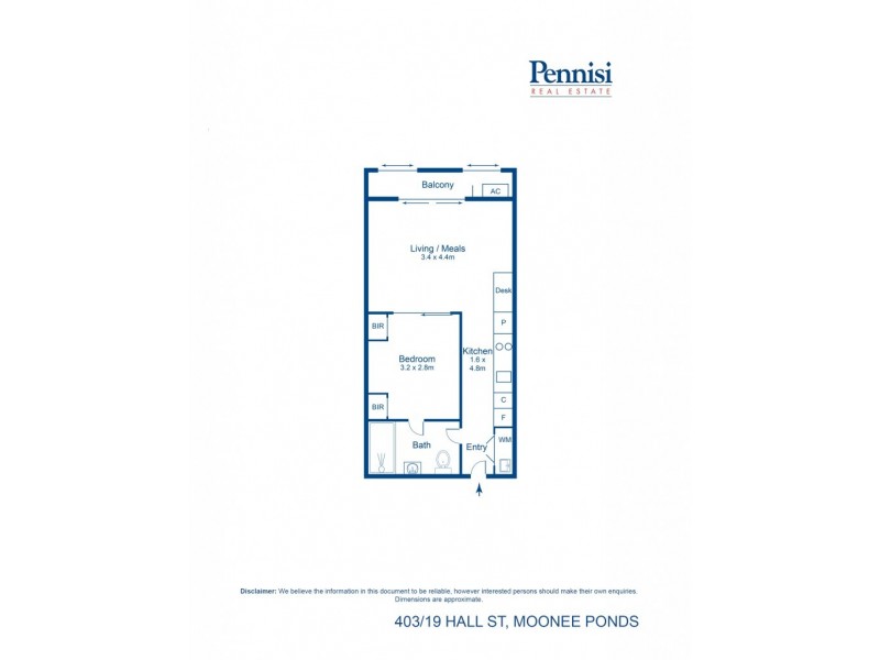 403/19 Hall Street, Moonee Ponds VIC 3039 Floorplan