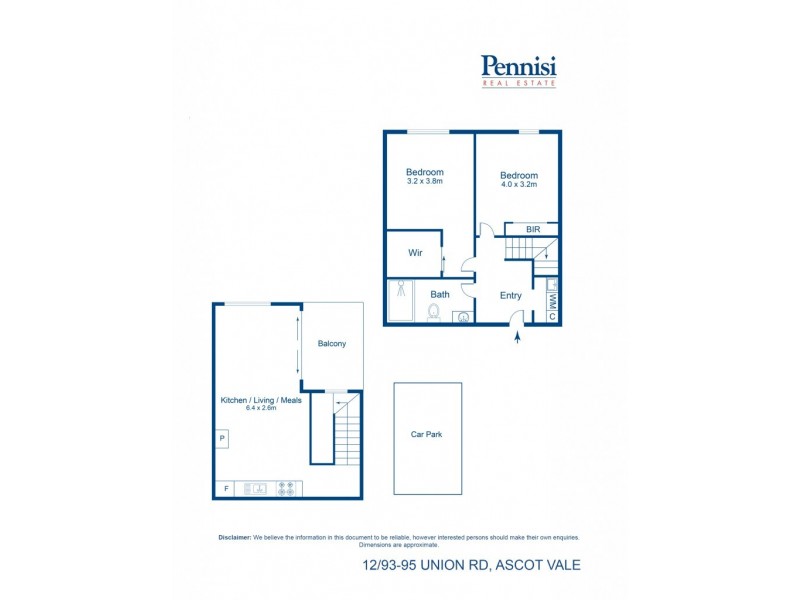 12/93-95 Union Road, Ascot Vale VIC 3032 Floorplan