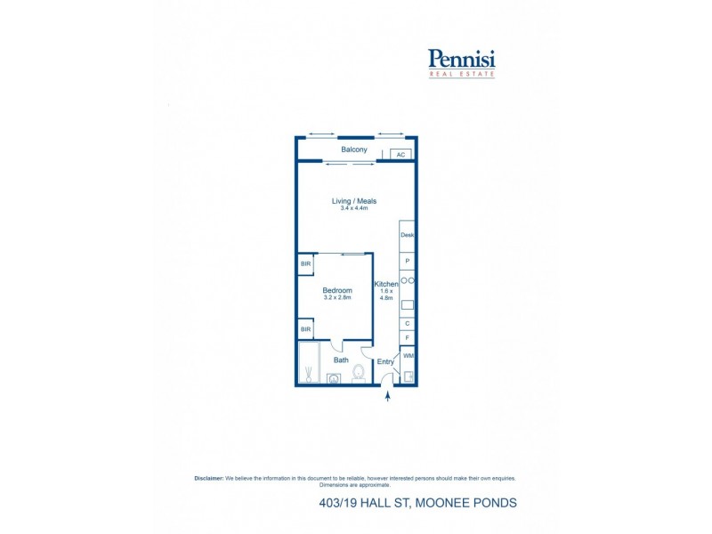 403/19 Hall Street, Moonee Ponds VIC 3039 Floorplan