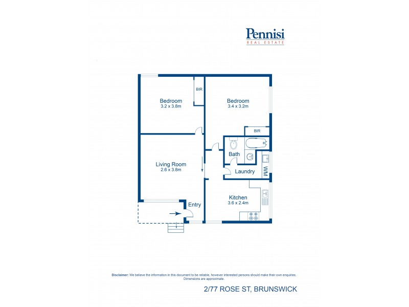 2/77 Rose Street, Brunswick VIC 3056