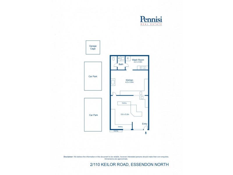 Shop 2/110 Keilor Road, Essendon VIC 3040 Floorplan