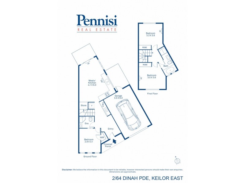 2/64 Dinah Parade, Keilor East VIC 3033 Floorplan