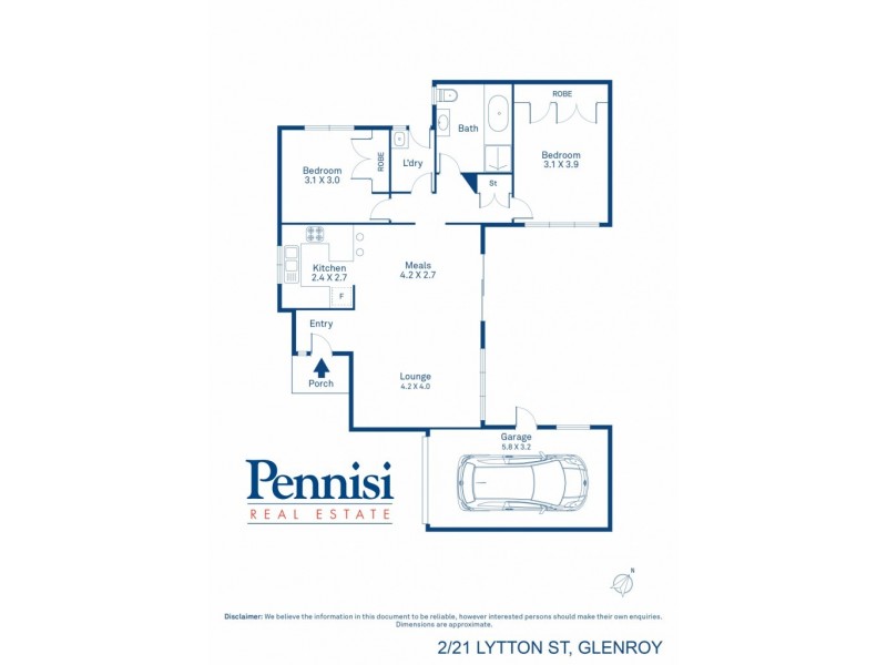2/21 Lytton Street, Glenroy VIC 3046 Floorplan