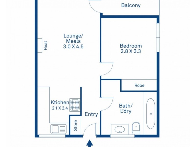 10/2 St Kinnord Street, Essendon VIC 3040 Floorplan