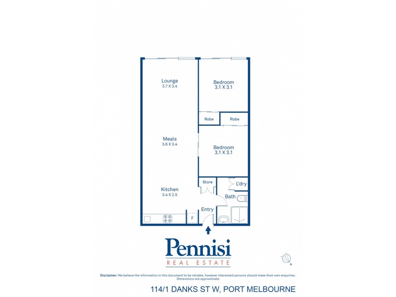 114/1 Dank Street West, Port Melbourne VIC 3207