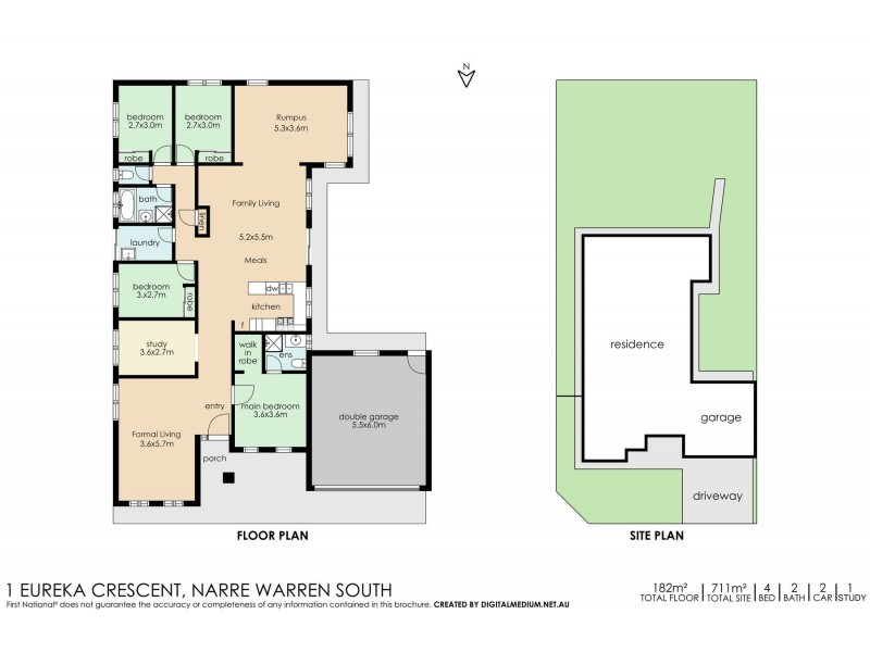 1 Eureka Crescent, Narre Warren South VIC 3805 Floorplan