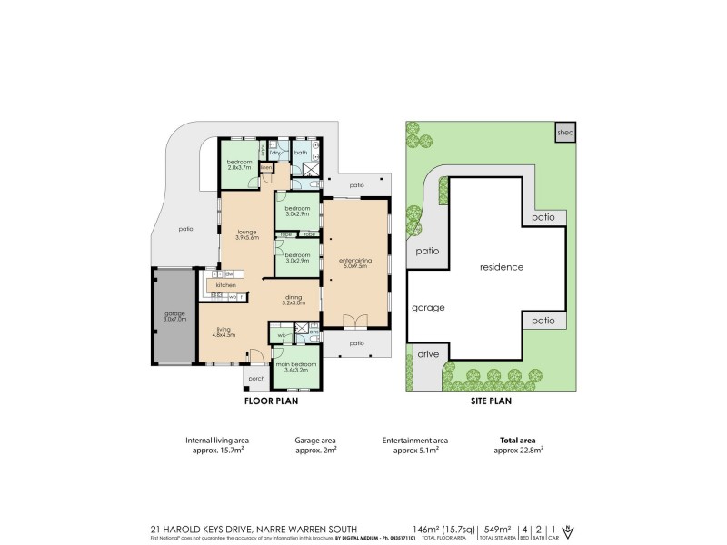 21 Harold Keys Drive, Narre Warren South VIC 3805 Floorplan