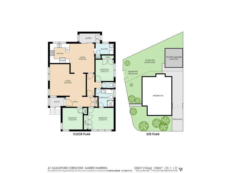 61 Guildford Crescent, Narre Warren VIC 3805 Floorplan