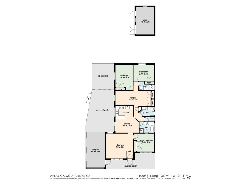 9 Nullica Court, Berwick VIC 3806 Floorplan