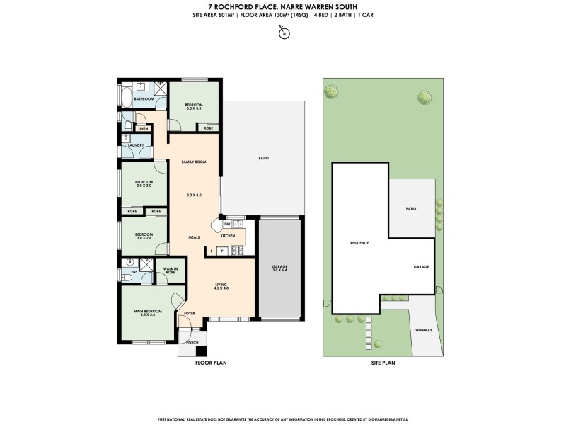 7 Rochford Place, Narre Warren South VIC 3805 Floorplan