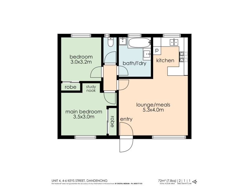 4/4-6 Keys Street, Dandenong VIC 3175 Floorplan