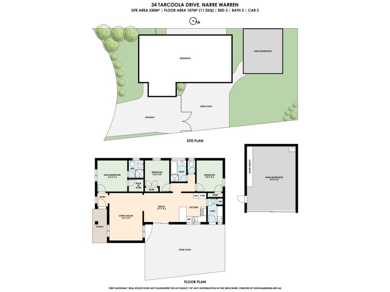 34 Tarcoola Drive, Narre Warren VIC 3805 Floorplan