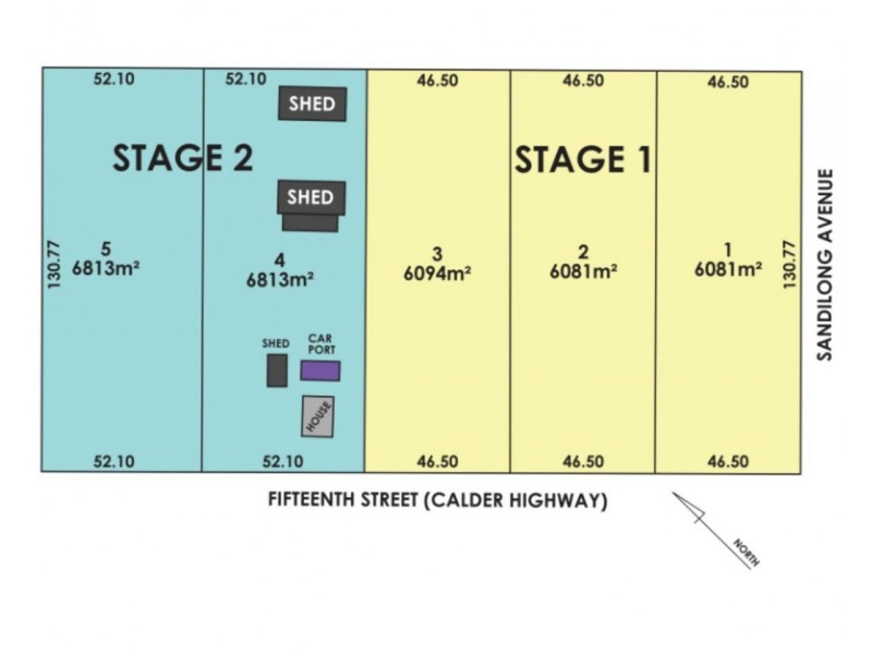 Lots 1 – 5/2035 Fifteenth Street, Irymple VIC 3498