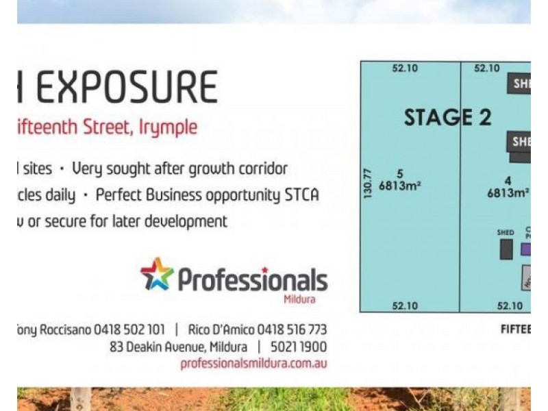 Lots 1 – 5/2035 Fifteenth Street, Irymple VIC 3498