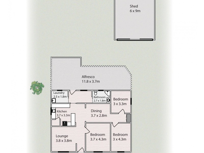 220 Sixteenth Street, Mildura VIC 3500 Floorplan