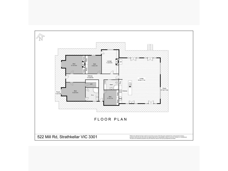 522 Mill Road, Hamilton VIC 3300 Floorplan
