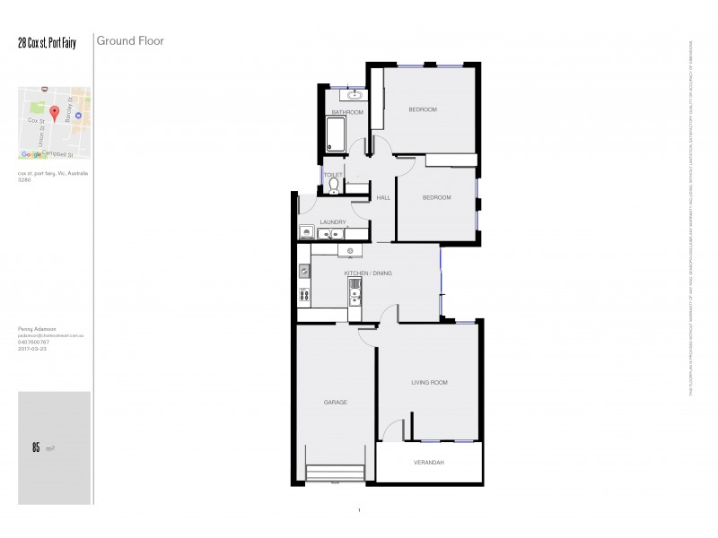 28 Cox Street, Port Fairy VIC 3284 Floorplan