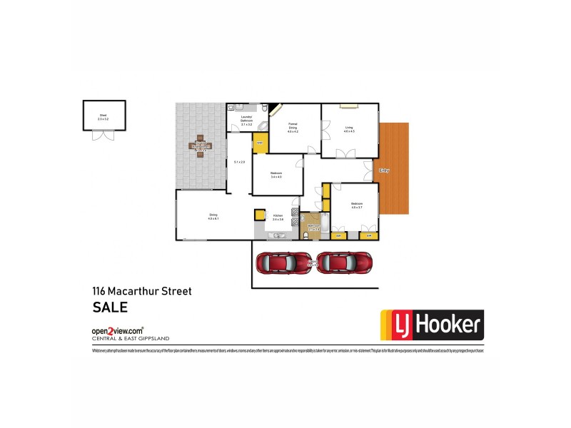 116 Macarthur Street, Sale VIC 3850 Floorplan