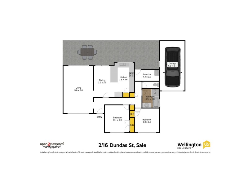 2/16 Dundas Street, Sale VIC 3850 Floorplan