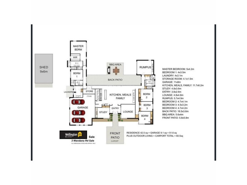3 Wandana Road, Sale VIC 3850 Floorplan