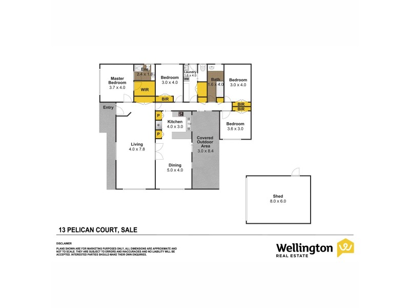13 Pelican Court, Sale VIC 3850 Floorplan