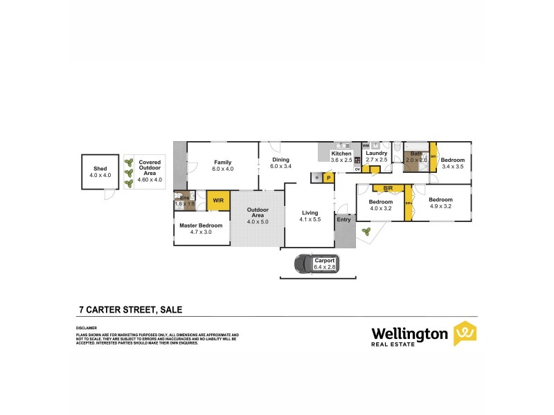 7 Carter Street, Sale VIC 3850 Floorplan