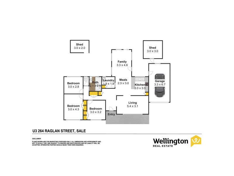 3/264 Raglan Street, Sale VIC 3850 Floorplan