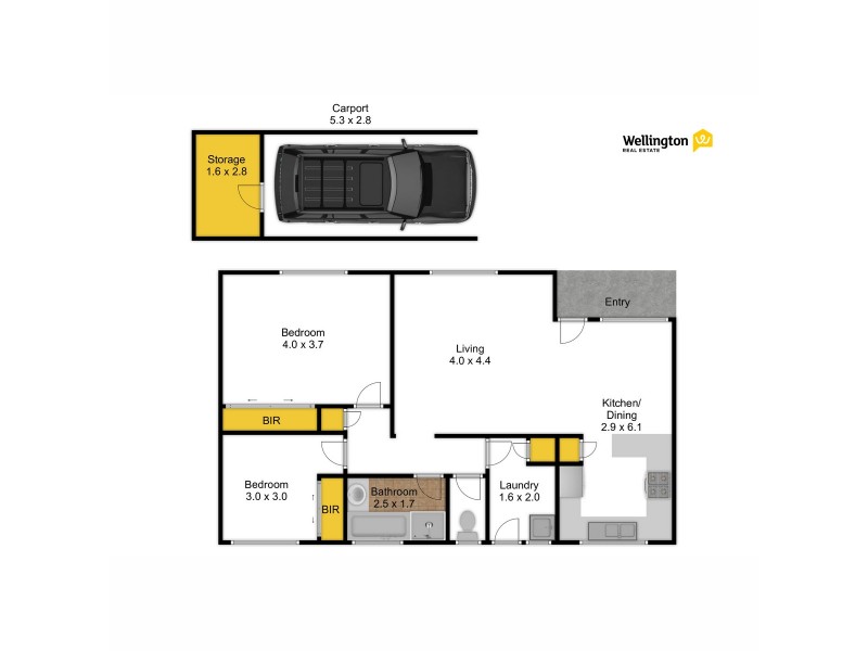 2/242A Raglan Street, Sale VIC 3850 Floorplan