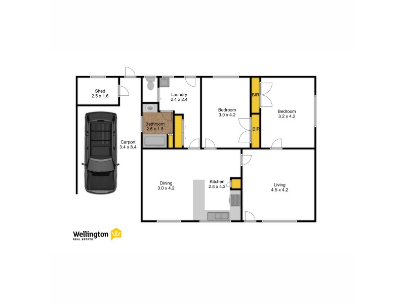 1/29 Wellsford Street, Stratford VIC 3862 Floorplan