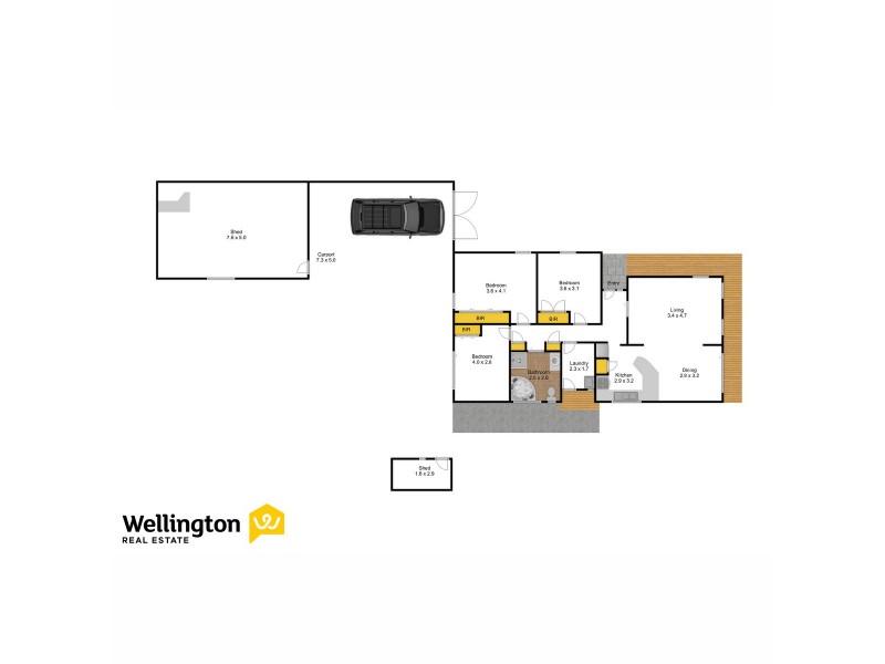 8 Elston Court, Sale VIC 3850 Floorplan