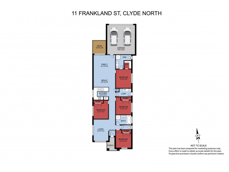 11 Frankland Street, Clyde North VIC 3978 Floorplan