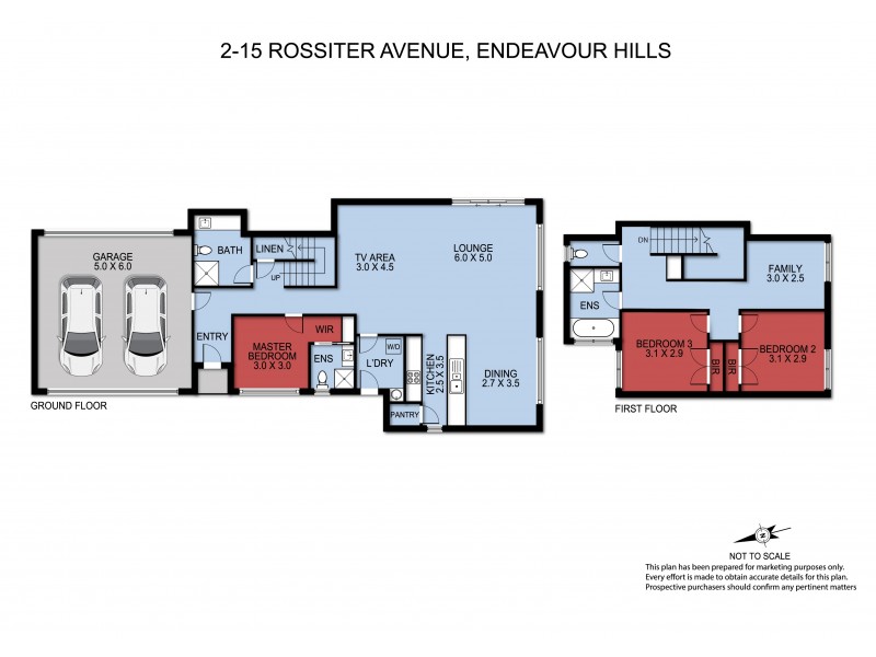 2/15 Rossiter Avenue, Endeavour Hills VIC 3802 Floorplan