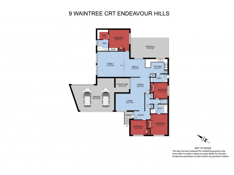 9 Waintree Court, Endeavour Hills VIC 3802 Floorplan