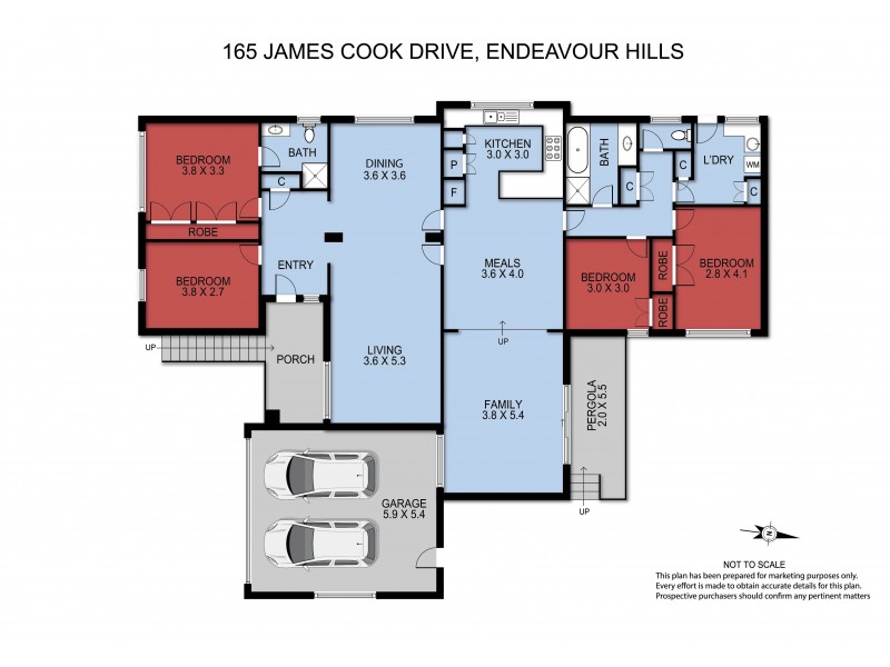 165 James Cook Drive, Endeavour Hills VIC 3802 Floorplan