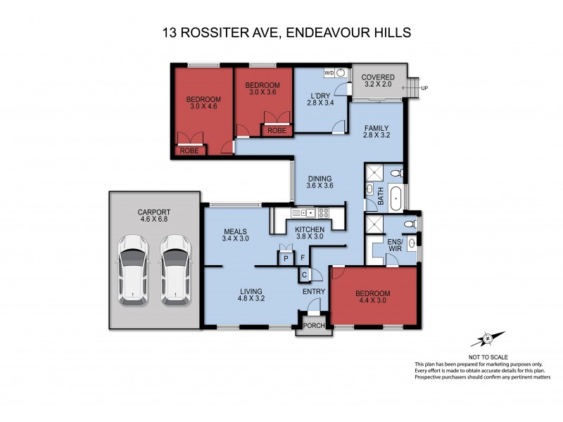 13 Rossiter Avenue, Endeavour Hills VIC 3802 Floorplan