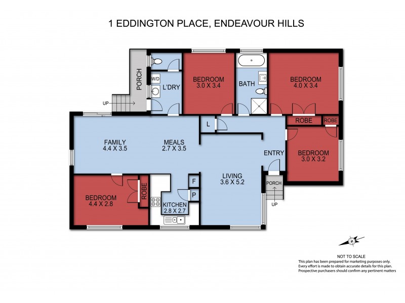 1 Eddington Place, Endeavour Hills VIC 3802 Floorplan