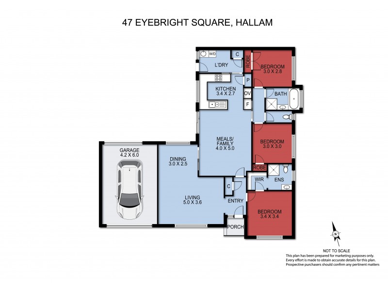 47 Eyebright Square, Hallam VIC 3803 Floorplan