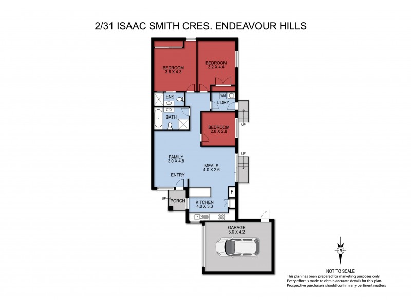 2/31 Isaac Smith Crescent, Endeavour Hills VIC 3802 Floorplan