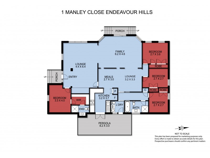 1 Manley Close, Endeavour Hills VIC 3802 Floorplan