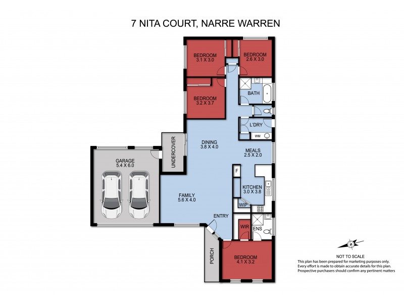 7 Nita Close, Narre Warren VIC 3805 Floorplan