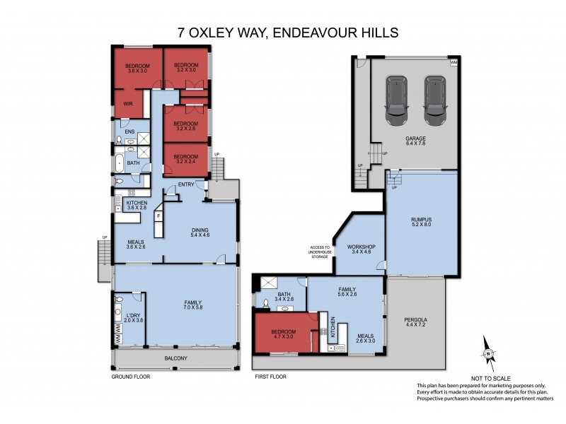 7 Oxley Way, Endeavour Hills VIC 3802 Floorplan