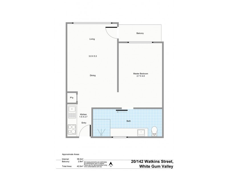 20/142 Watkins Street, White Gum Valley WA 6162 Floorplan