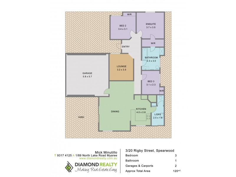 3/20 Rigby Avenue, Spearwood WA 6163 Floorplan
