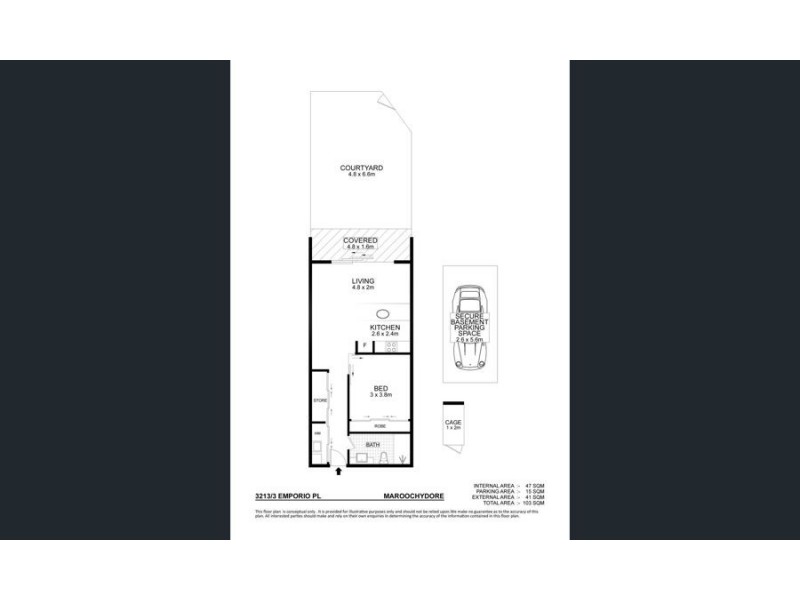 3213/3 Emporio Place, Maroochydore QLD 4558 Floorplan