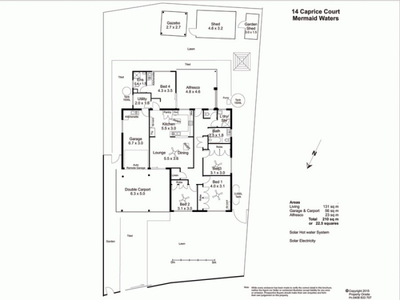 14 Caprice ct, Mermaid Waters QLD 4218 Floorplan