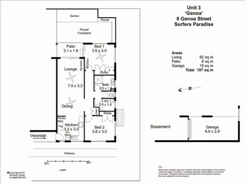 6 Genoa Street, Surfers Paradise QLD 4217 Floorplan
