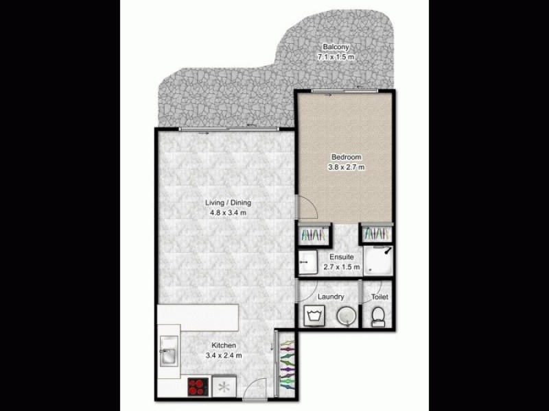 34 2943, Surfers Paradise QLD 4217 Floorplan