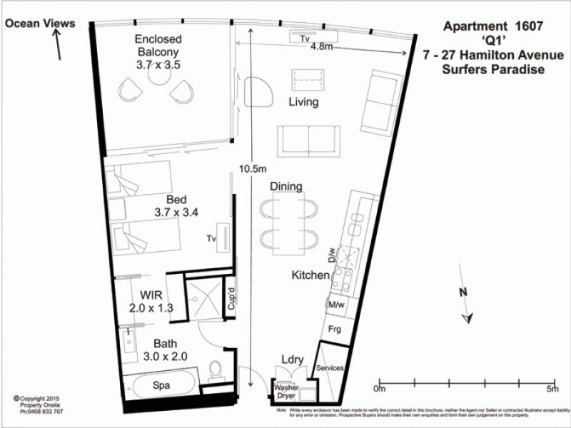 Q1 9 Hamilton Ave, Surfers Paradise QLD 4217 Floorplan