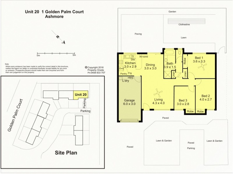 20/1 (Robin Ct) Golden Palms Ct, Ashmore QLD 4214 Floorplan